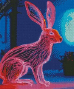 Neon Rabbit Diamond Painting