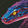 Neon Snake Diamond Painting