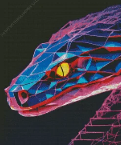 Neon Snake Diamond Painting