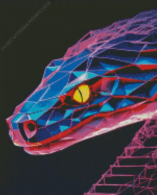 Neon Snake Diamond Painting