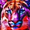 Neon Tiger Animal Diamond Painting