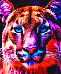 Neon Tiger Animal Diamond Painting