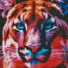 Neon Tiger Animal Diamond Painting