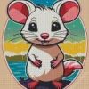 Opossum Art Diamond Painting