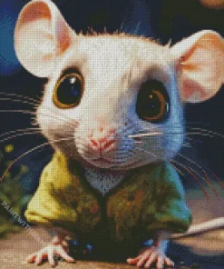 Opossum With Big Eyes Diamond Painting