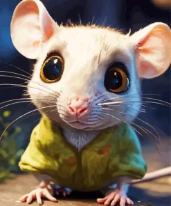 Opossum With Big Eyes Diamond Painting