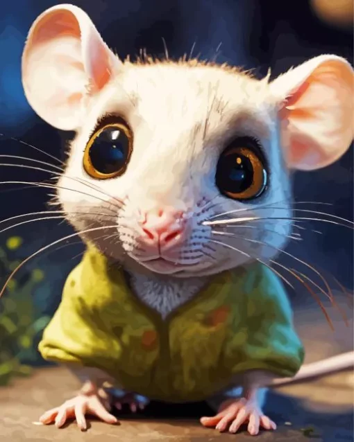 Opossum With Big Eyes Diamond Painting