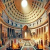 Pantheon Architecture Diamond Painting