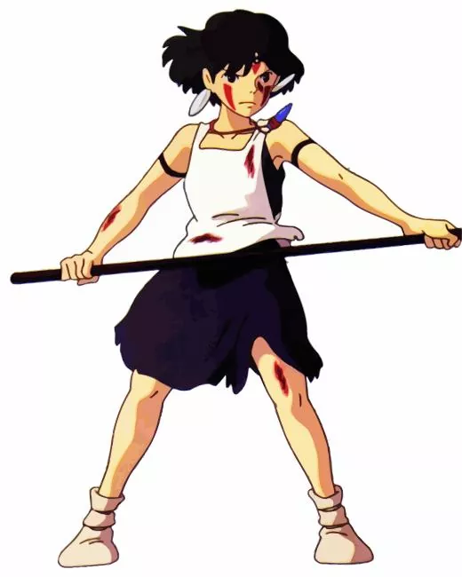 Princess Mononoke San Diamond By Numbers Princess Mononoke San Diamond Painting