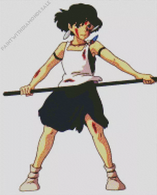 Princess Mononoke San Diamond Dotz Princess Mononoke San Diamond Painting