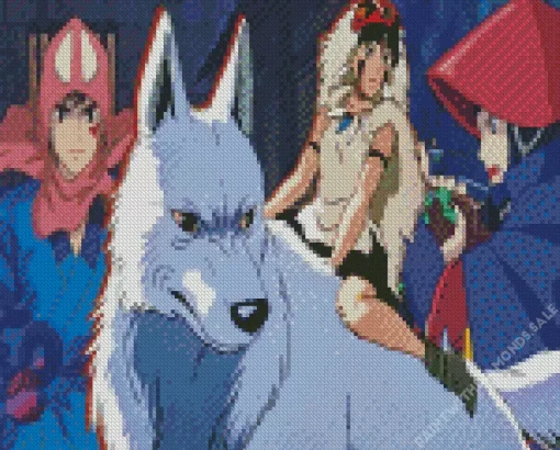 Princess Mononoke Characters Diamond Painting