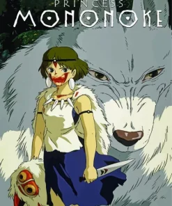 Princess Mononoke Poster Art Diamond Painting