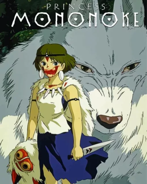 Princess Mononoke Poster Art Diamond Painting