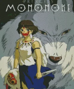 Princess Mononoke Poster Art Diamond Painting