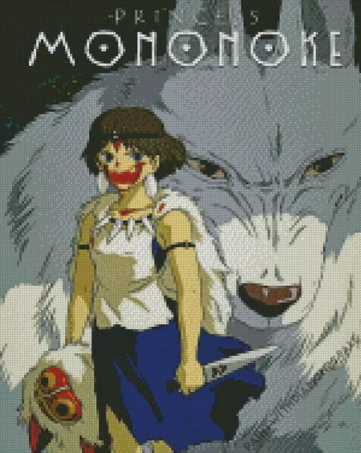 Princess Mononoke Poster Art Diamond Painting