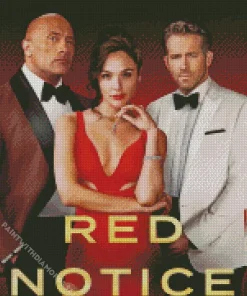 Red Notice Dwayne Johnson Diamond Painting