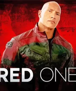 Red One Dwayne Johnson Diamond Painting