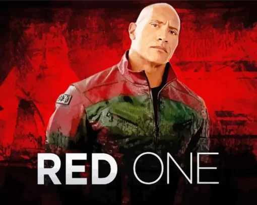 Red One Dwayne Johnson Diamond Painting