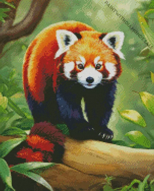 Red Panda Diamond Painting