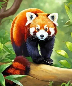 Red Panda Diamond Painting