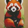 Red Panda Art Diamond Painting