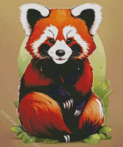 Red Panda Art Diamond Painting