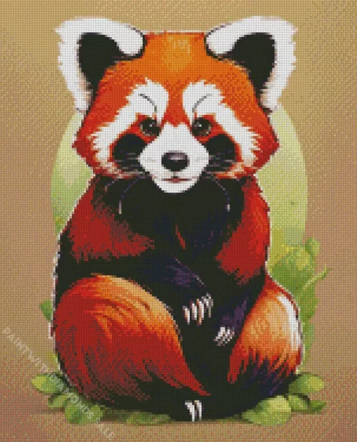 Red Panda Art Diamond Painting