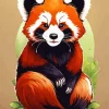 Red Panda Art Diamond Painting