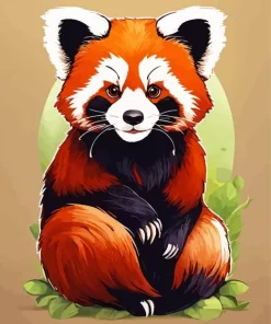 Red Panda Art Diamond Painting