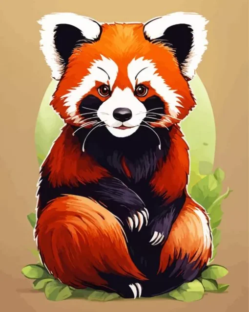 Red Panda Art Diamond Painting