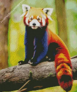 Red Panda With Elf Ears Diamond Painting