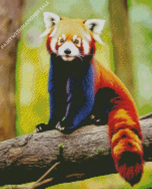 Red Panda With Elf Ears Diamond Painting