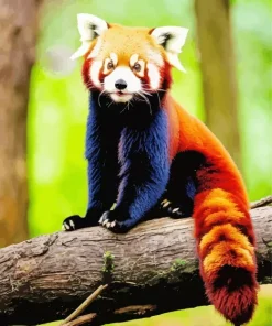 Red Panda With Elf Ears Diamond Painting