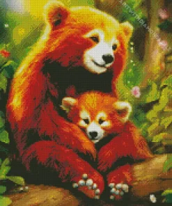 Red Pandas Diamond Painting