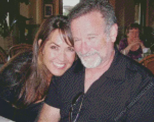 Robin Williams And His Wife Diamond Painting