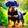 Rottweiler Puppy Diamond Painting