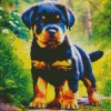 Rottweiler Puppy Diamond Painting