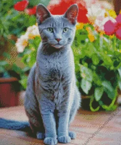 Russian Blue Diamond Painting