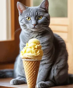 Russian Blue Ice Cream Diamond Painting