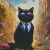 Russian Blue In A Suit Diamond Painting