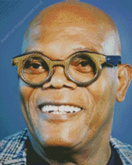 Samuel L Jackson Smiling Diamond Painting