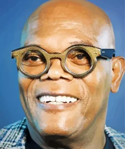 Samuel L Jackson Smiling Diamond Painting