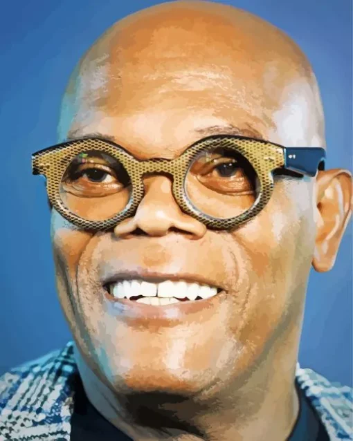 Samuel L Jackson Smiling Diamond Painting