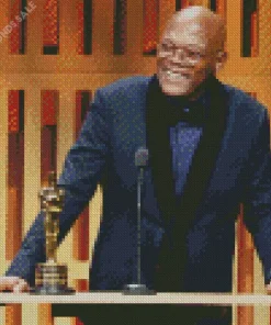 Samuel L Jackson With Award Diamond Painting