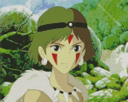 San Character Princess Mononoke Diamond Painting