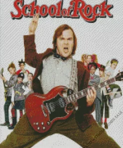 School Of Rock Jack Black Diamond Painting