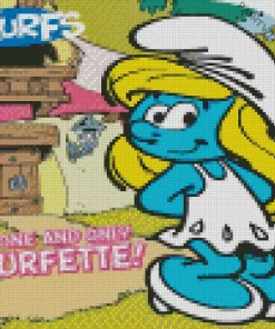 Smurfette Poster Diamond Painting