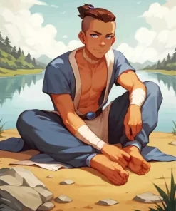 Sokka Anime Diamond Painting