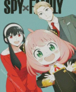 Spy × Family Poster Diamond Painting