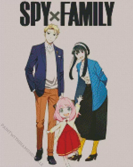 Spy × Family Poster Art Diamond Painting